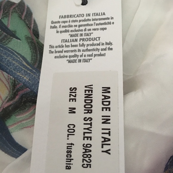 NWT- PIAZZA DEL TEMPIO WATERCOLOR FLORAL DRESS - Picture 5 of 9